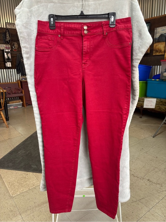 Maurices Pants - Maurices Red Skinny High-Rise Jeans